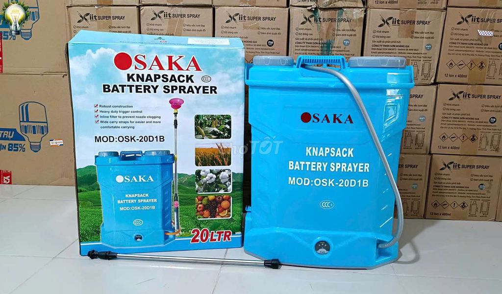 Bình xịt thuốc Osaka OSK-20D1B 20 lít Xanh dương. Mua bán Đồ chuyên dụng, Giống nuôi trồng tại Thành phố Rạch Giá Kiên Giang được đăng bởi NHÃ ĐAN KG hình 1