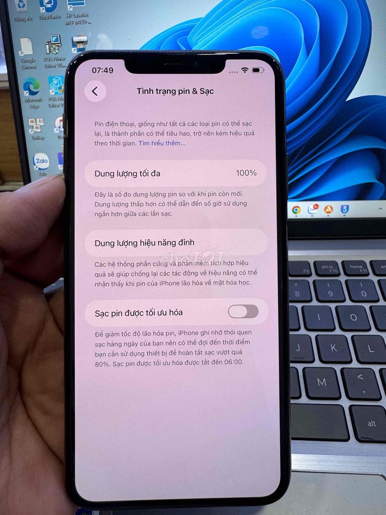 Apple iPhone 11 Pro Max 64GB Vàng Đã thay pin. Mua bán Điện thoại tại Quận 6 Tp Hồ Chí Minh được đăng bởi QUỐC THIÊN BÁN GÓP 0 ĐỒNG  hình 1