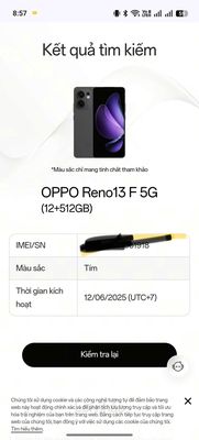 Reno 13f 5g. Mua bán Điện thoại tại Huyện Bình Chánh Tp Hồ Chí Minh được đăng bởi hau