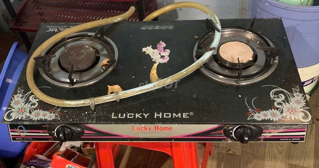 Bếp gas đôi Lucky Home LH-777K Đen. Mua bán Bếp, lò, đồ điện nhà bếp tại Quận 10 Tp Hồ Chí Minh được đăng bởi Shop thanh lý Mẹ và Bé hình 1