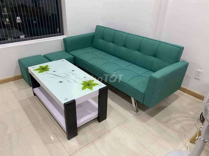Bộ Sofa bed có tay giá rẻ 1m9 (Freeship nt HCM)