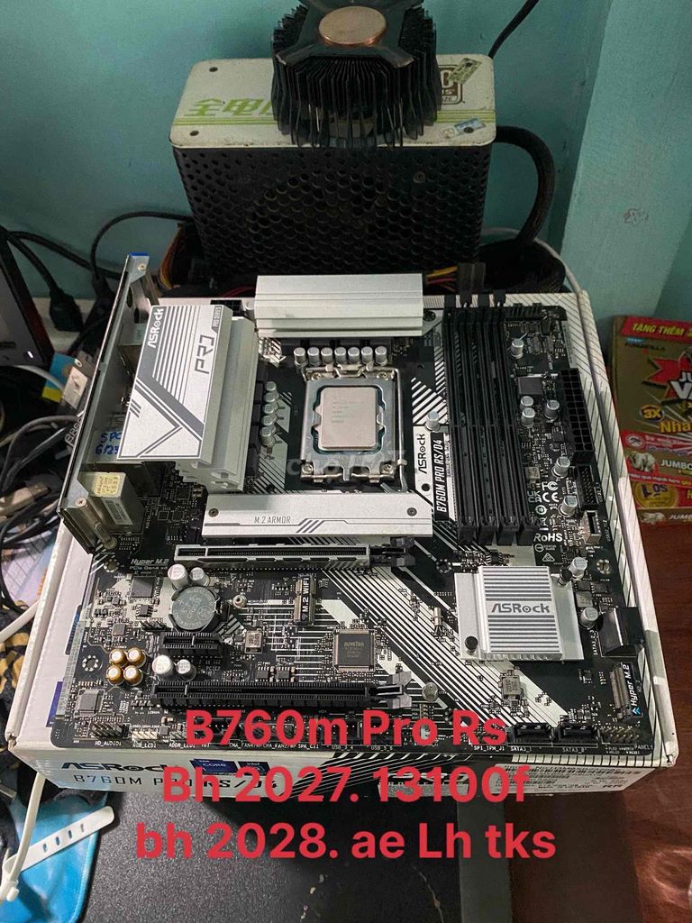 Combo 2 món B760 Pro Rs 13100f 4tr1/2 món. Mua bán Linh kiện (RAM, Card...) tại Huyện Chợ Mới An Giang được đăng bởi Vi Tính Phát Tài hình 1