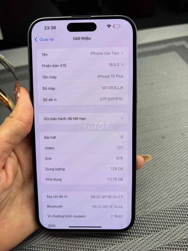 Apple iPhone 15 Plus 128GB Đen LL/A. Mua bán Điện thoại tại Quận Bình Tân Tp Hồ Chí Minh được đăng bởi Tien hình 1
