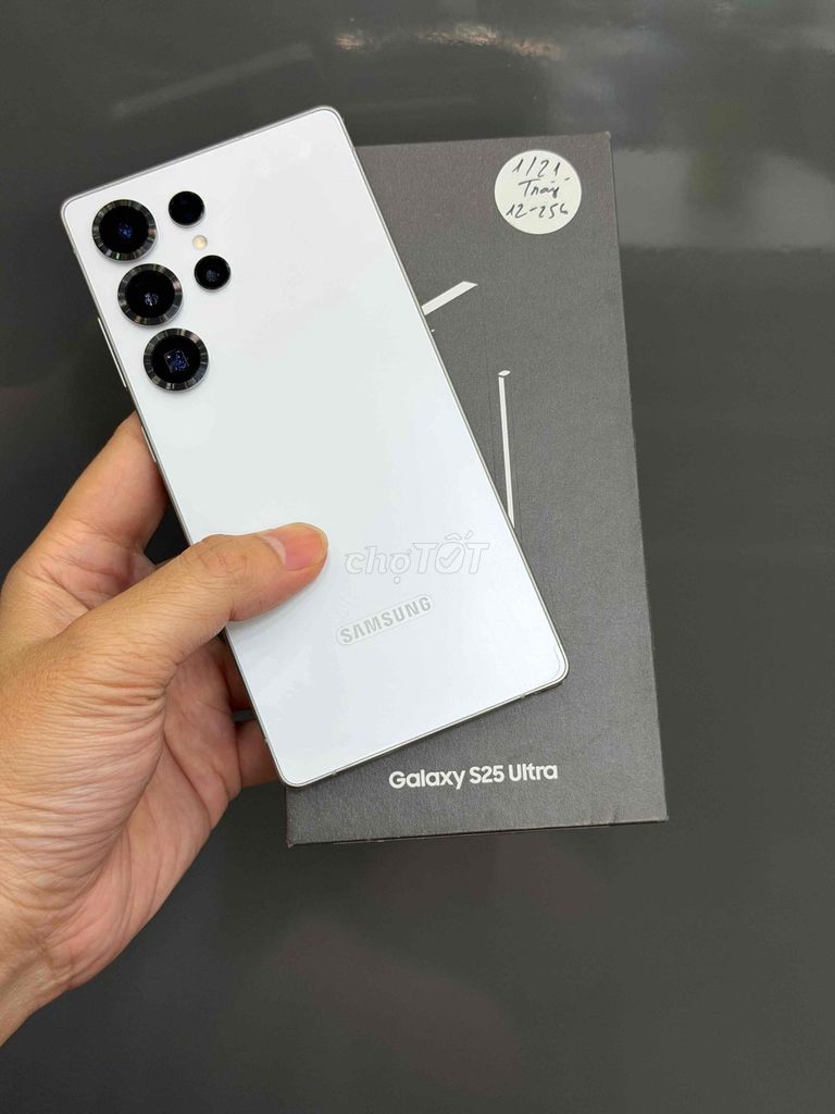 S25 Ultra 5G 12/256GB Trắng BH 1/2027 VN keng. Mua bán Điện thoại tại Quận Ninh Kiều Cần Thơ được đăng bởi Quý Mobile Cần thơ hình 1