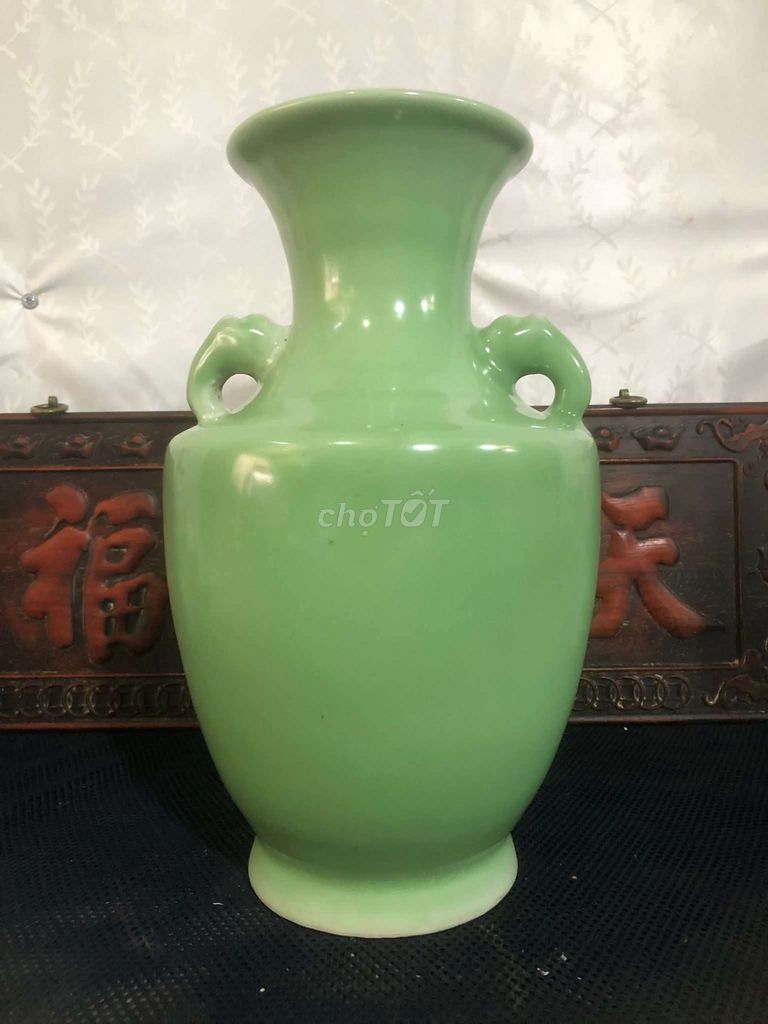 Lọ hoa Gốm sứ Xanh ngọc. Mua bán Cây cảnh, đồ trang trí tại Quận Bắc Từ Liêm Hà Nội được đăng bởi Mr Gia Huy hình 1