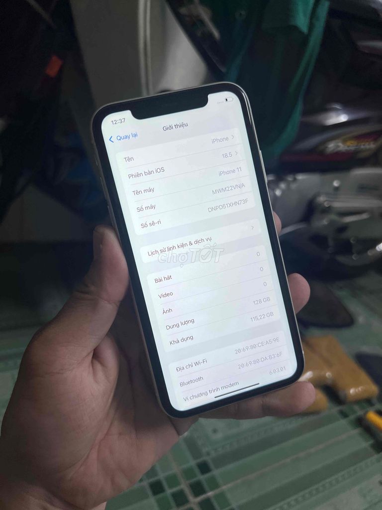 Apple iPhone 11 128GB Trắng. Mua bán Điện thoại tại Quận 8 Tp Hồ Chí Minh được đăng bởi Sang Máy Cỏ hình 1