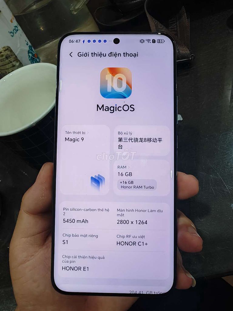 Thừa máy bán Honor Magic 6 ram 16. Mua bán Điện thoại tại Quận Hà Đông Hà Nội được đăng bởi Phạm Hiếu hình 1