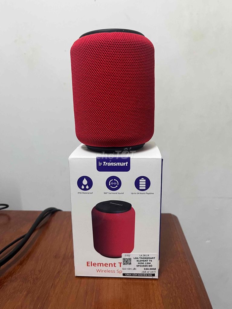 Loa Bluetooth Tronsmart T6 Mini Đỏ 15W. Mua bán Tivi, Âm thanh tại Quận Ninh Kiều Cần Thơ được đăng bởi Minh Phạm hình 1