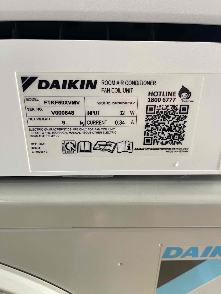 daikin 2hp mới sử dụng 6 tháng như mới