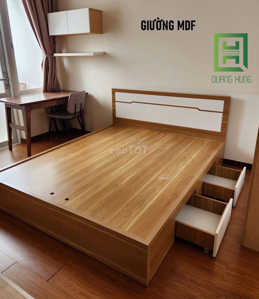 GIƯỜNG MDF-GIƯỜNG MDF=GIƯỜNG MDF=GIƯỜNG MDF$GIƯỜNG. Mua bán Giường, chăn ga gối nệm tại Quận 12 Tp Hồ Chí Minh được đăng bởi NỘI THẤT NHÀ XINH hình 1