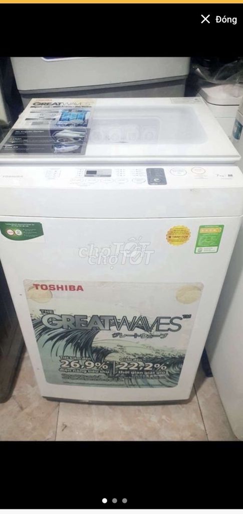 Máy giặt toshiba 7kg zin đẹp có bảo hành