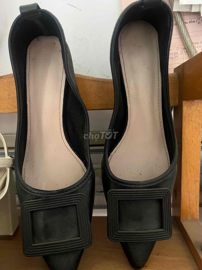 Giày cao gót Nữ Đen 37 7cm. Mua bán Giày dép tại Huyện Bình Chánh Tp Hồ Chí Minh được đăng bởi Thơ Nguyễn hình 1