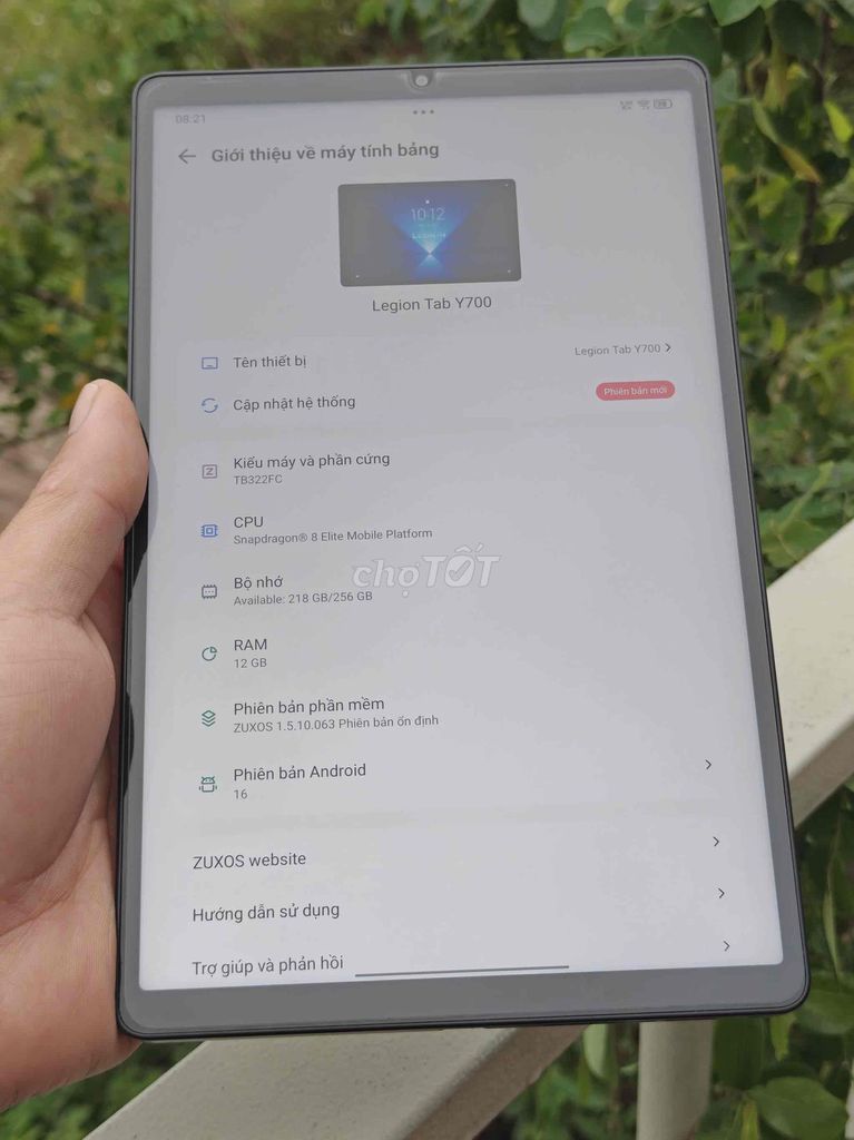 Lenovo Legion Tab Y700 Snap 8 Elite 12GB/256GB. Mua bán Máy tính bảng tại Quận Hoàng Mai Hà Nội được đăng bởi Minh Vũ hình 1