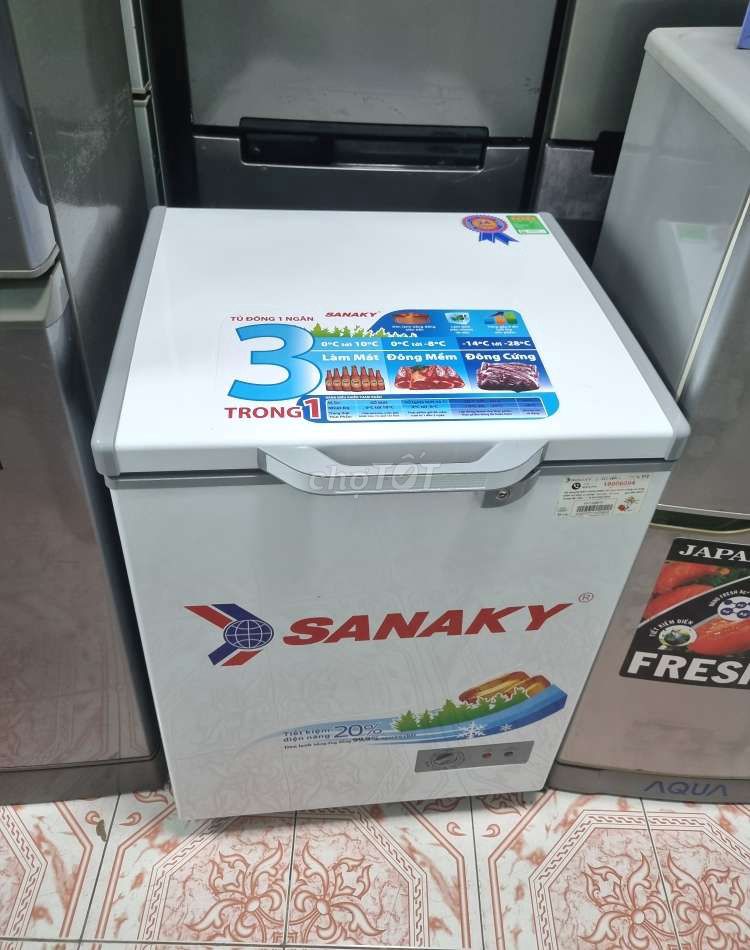 Thanh lý tủ đông Sanaky 100 lít Zin đẹp ken