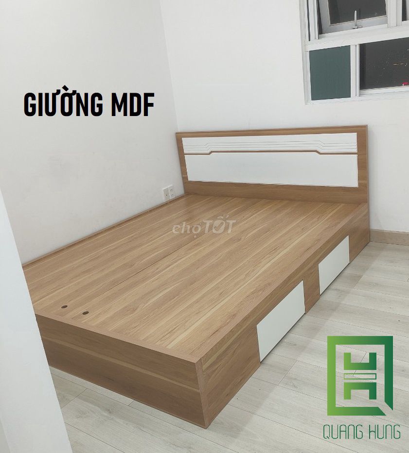 GIƯỜNG MDF-GIƯỜNG MDF=GIƯỜNG MDF=GIƯỜNG MDF$GIƯỜNG. Mua bán Giường, chăn ga gối nệm tại Quận Tân Phú Tp Hồ Chí Minh được đăng bởi NỘI THẤT NHÀ XINH hình 1