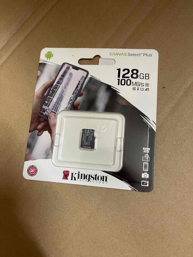 Thẻ nhớ Kingston Canvas Select Plus 128GB. Mua bán Phụ kiện (Màn hình, Chuột...) tại Quận Nam Từ Liêm Hà Nội được đăng bởi Nguyễn Đức Cảnh hình 1
