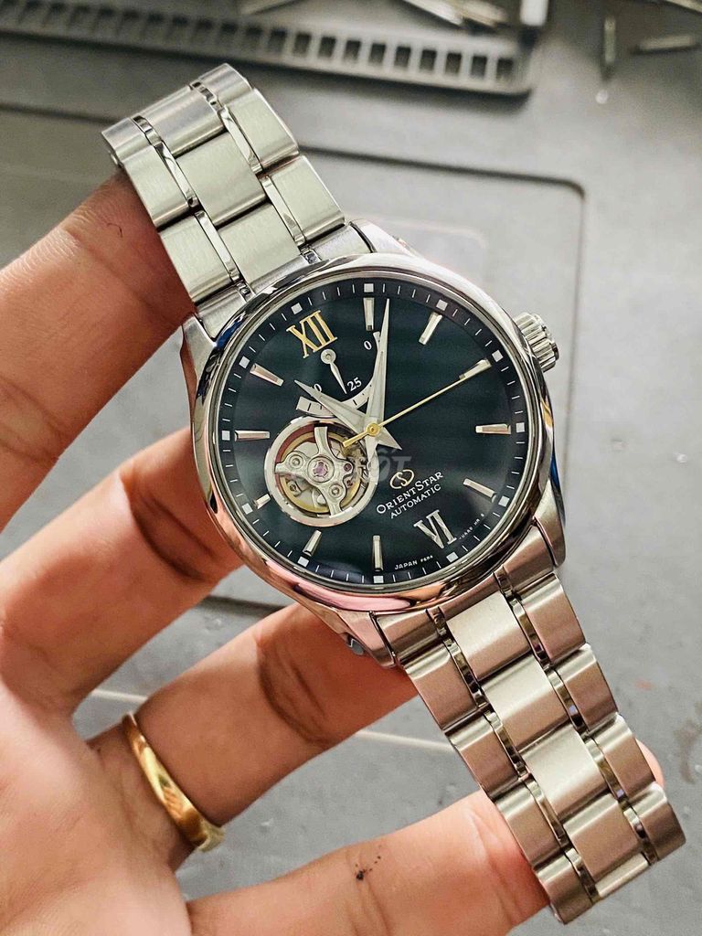 Orient Star Open heart 50h Xanh ngọc lục bảo. Mua bán Đồng hồ tại Quận Ninh Kiều Cần Thơ được đăng bởi Phong Watch hình 1