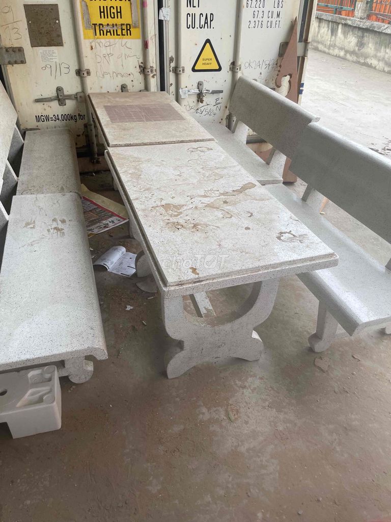 Bàn ghế đá trắng vân. Mua bán Bàn ghế tại Thành phố Thủ Đức Tp Hồ Chí Minh được đăng bởi Xưởng gỗ tự nhiên hình 1