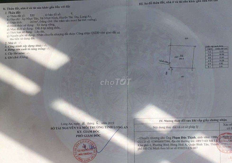 Bán đất xây nhà vườn cách TPHCM 35km. Mua bán đất tại Huyện Tân Trụ Long An được đăng bởi Tuan hình 1