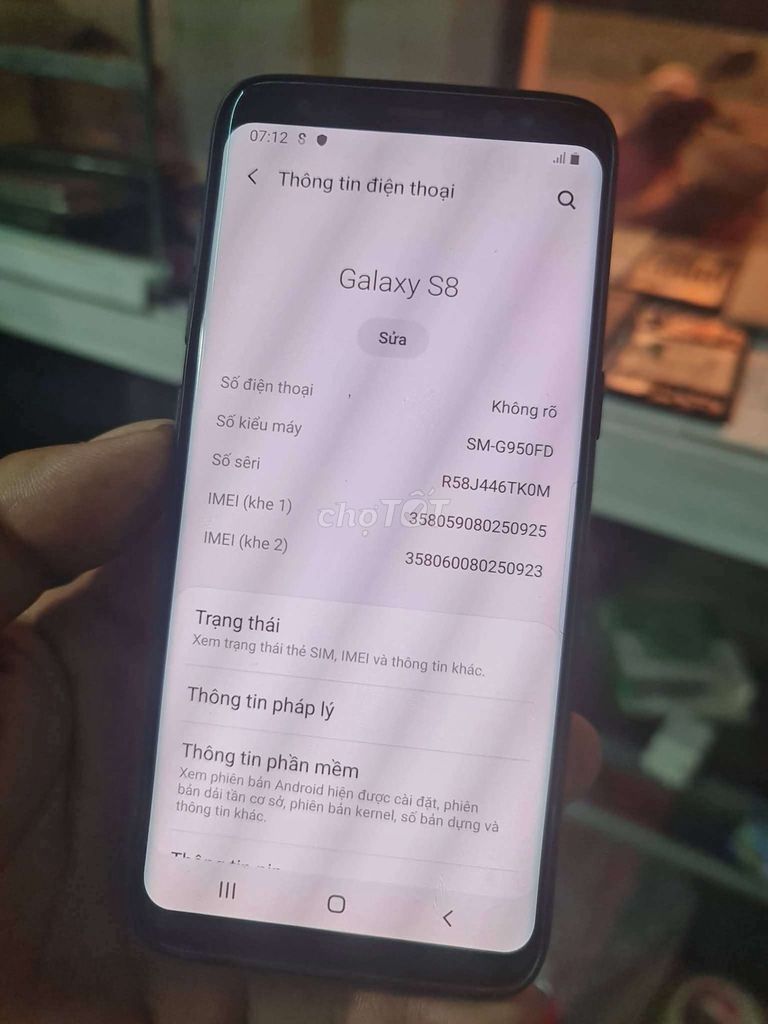 Samsung Galaxy S8 64GB 2 sim. Mua bán Điện thoại tại Thành phố Vũng Tàu Bà Rịa - Vũng Tàu được đăng bởi sơn vũng tàu hình 1