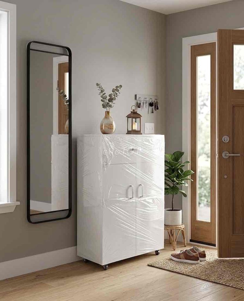 Tủ giày dép Ecomi nhựa trắng. Mua bán Tủ, kệ gia đình tại Quận Sơn Trà Đà Nẵng được đăng bởi Nội Thất Xinh hình 1