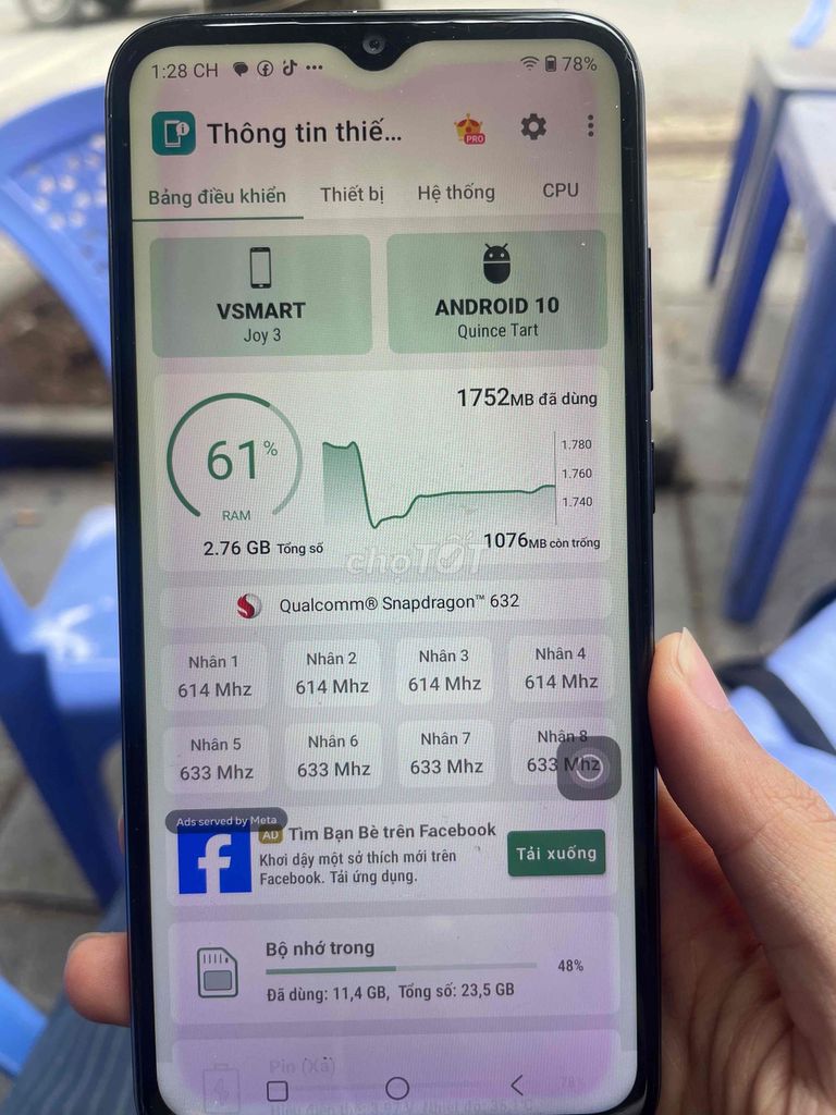 VSMART Joy 3 32GB. Mua bán Điện thoại tại Quận Thanh Xuân Hà Nội được đăng bởi Trần Xuân Khánh hình 1