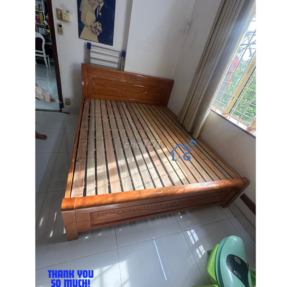 GIƯỜNG GỖ SỒI 🚚 Giao nhanh – lắp đặt nhanh. giường. Mua bán Giường, chăn ga gối nệm tại Quận 8 Tp Hồ Chí Minh được đăng bởi GIƯỜNG SẮT SƠN LÂM hình 1