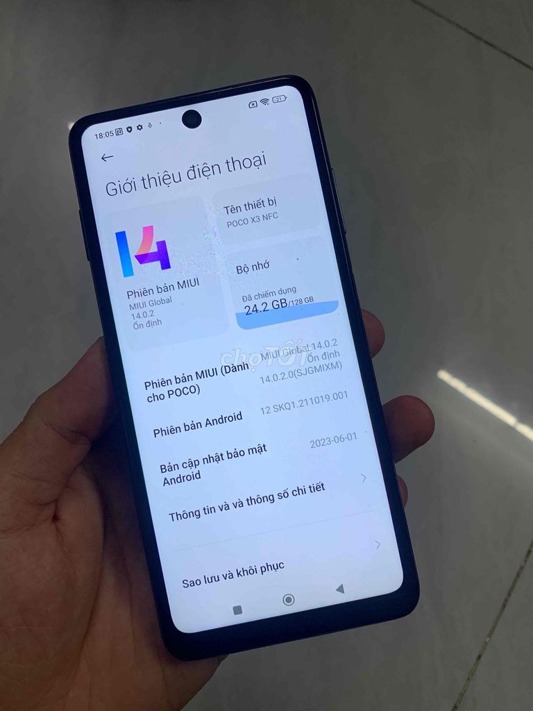 Poco X3 NFC 128GB Việt Nam Màn Linh kiên sáng đẹp. Mua bán Điện thoại tại Quận 8 Tp Hồ Chí Minh được đăng bởi điện thoại giá rẻ  hình 1