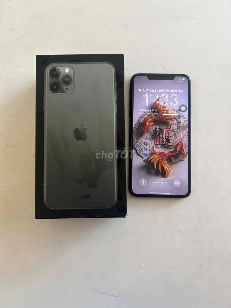 Apple iPhone 11 Pro Max Xám Đã sử dụng. Mua bán Điện thoại tại Thị xã Sông Cầu Phú Yên được đăng bởi Trần Lộc hình 1
