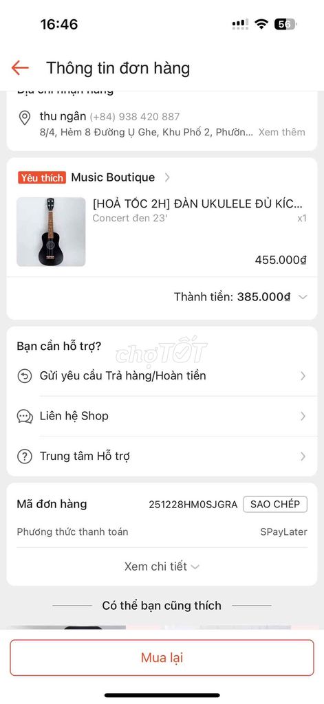 Đàn Ukulele Concert Đen 23 inch Mới. Mua bán Nhạc cụ tại Thành phố Thủ Đức Tp Hồ Chí Minh được đăng bởi Hin hình 1