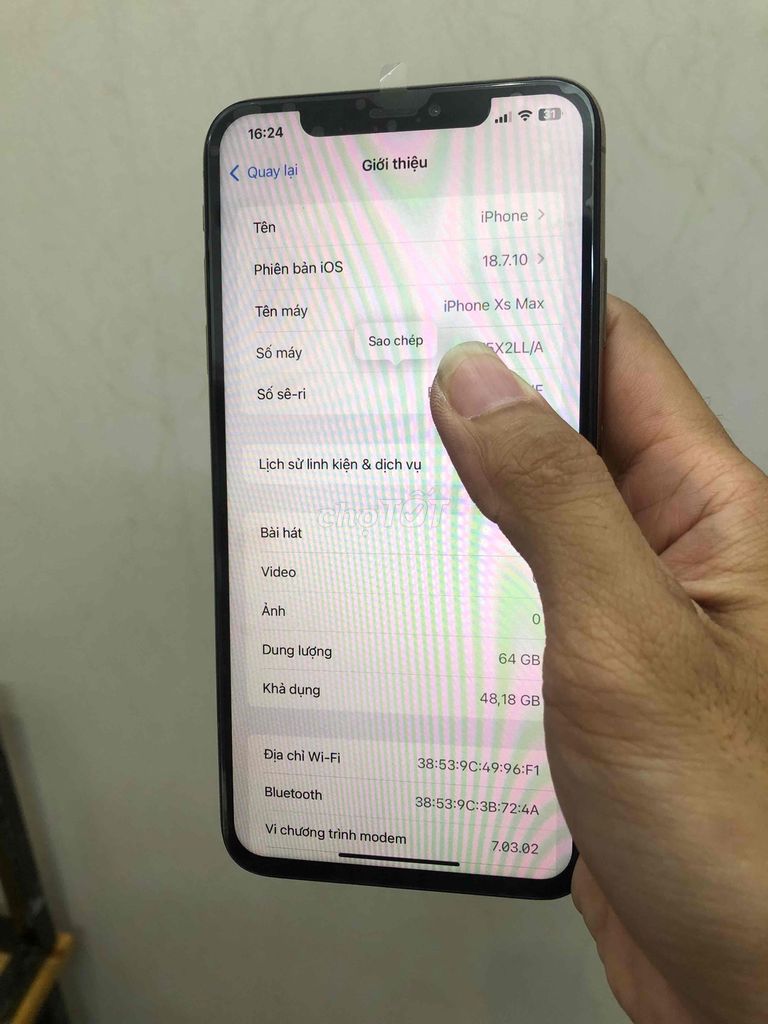 Apple iPhone Xs Max 64GB Vàng Lỗi Face ID. Mua bán Điện thoại tại Quận Đống Đa Hà Nội được đăng bởi Shop điện thoại cũ ISV hình 1