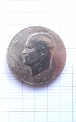 Đồng xu cổ 1 dolla, 1971. Đồng hiếm . Bán 450 k