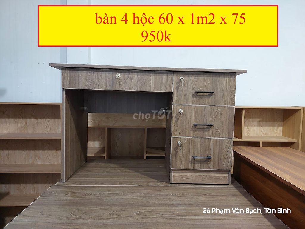 bàn nhân viên có số lượng và đồng bộ