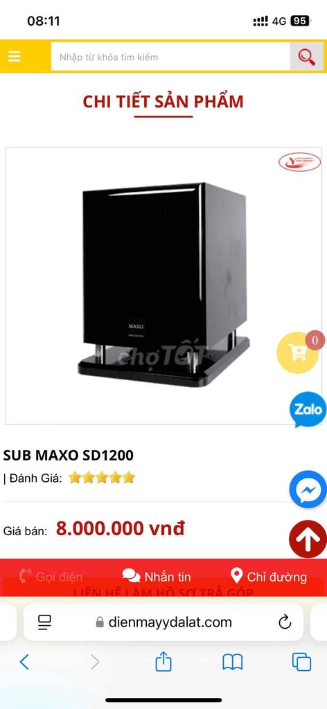 sub điện maxo bas 30 đánh rung nhà