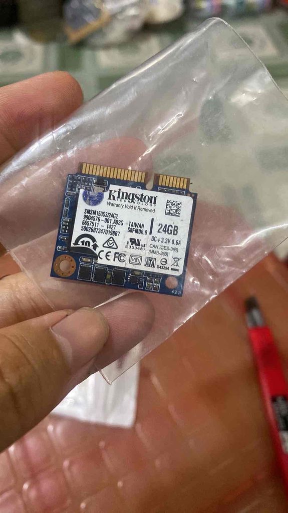 Ổ cứng SSD Kingston 24GB mSATA. Mua bán Linh kiện (RAM, Card...) tại Quận Tân Phú Tp Hồ Chí Minh được đăng bởi bichsen hình 1