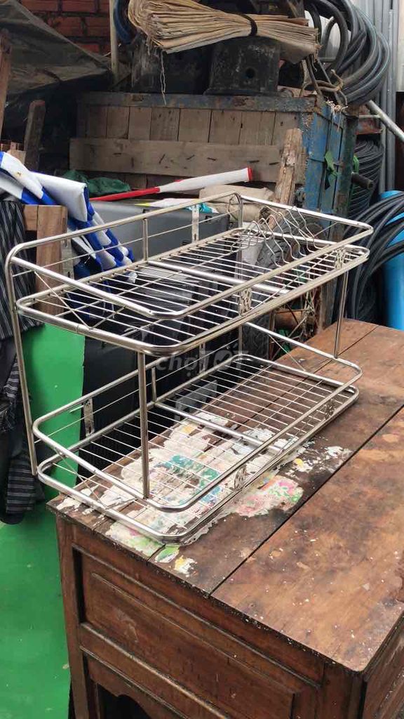 Kệ Inox 2 tầng. Mua bán Tủ, kệ gia đình tại Quận Gò Vấp Tp Hồ Chí Minh được đăng bởi Phùng Cường hình 1