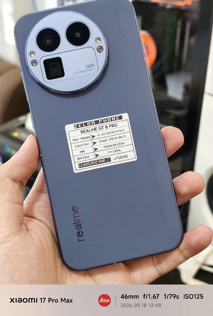Realme GT 8 Pro 12/256Gb Fullbox. Mua bán Điện thoại tại Quận Ninh Kiều Cần Thơ được đăng bởi Zelda Phone hình 1