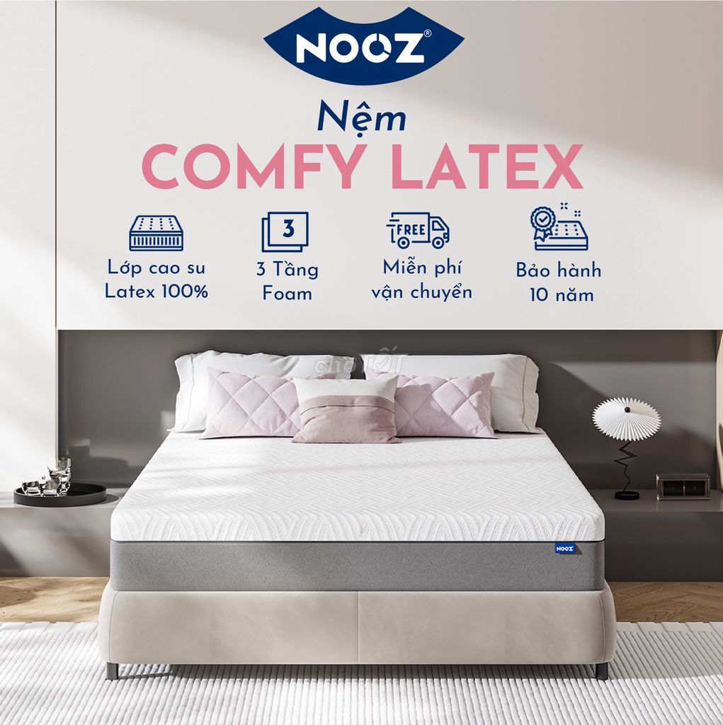 Nệm Nooz Comfy Latex 1m6x2m Mới 99%. Mua bán Giường, chăn ga gối nệm tại Quận 7 Tp Hồ Chí Minh được đăng bởi Thao Vu hình 1