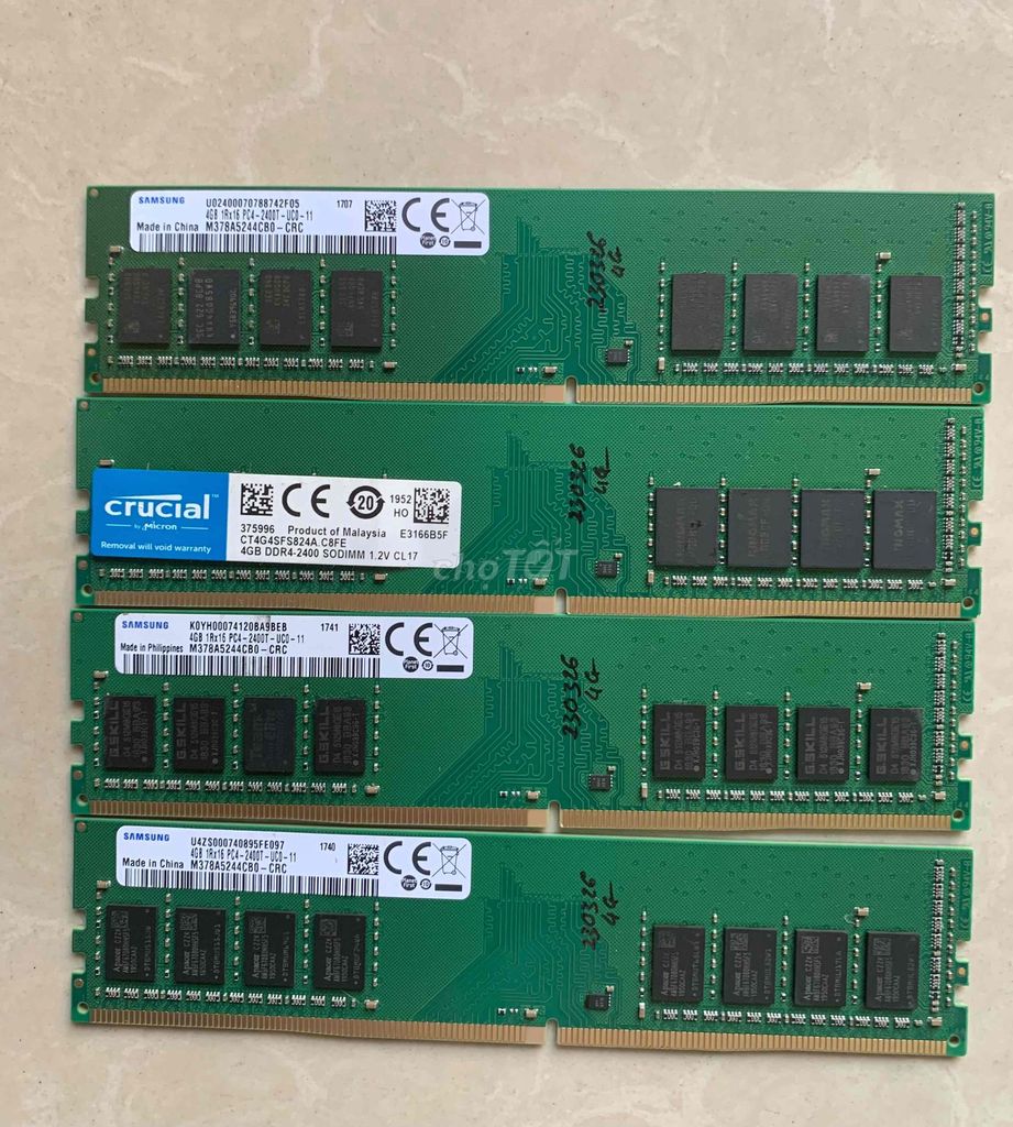 RAM Samsung DDR4 4GB. Mua bán Linh kiện (RAM, Card...) tại Quận Tân Phú Tp Hồ Chí Minh được đăng bởi Nguyễn Phong hình 1