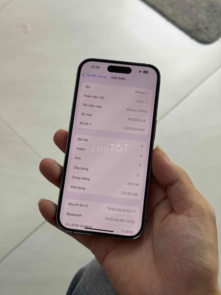 Apple iPhone 14 Pro 256GB Like New. Mua bán Điện thoại tại Quận Cầu Giấy Hà Nội được đăng bởi Luyệnnn hình 1
