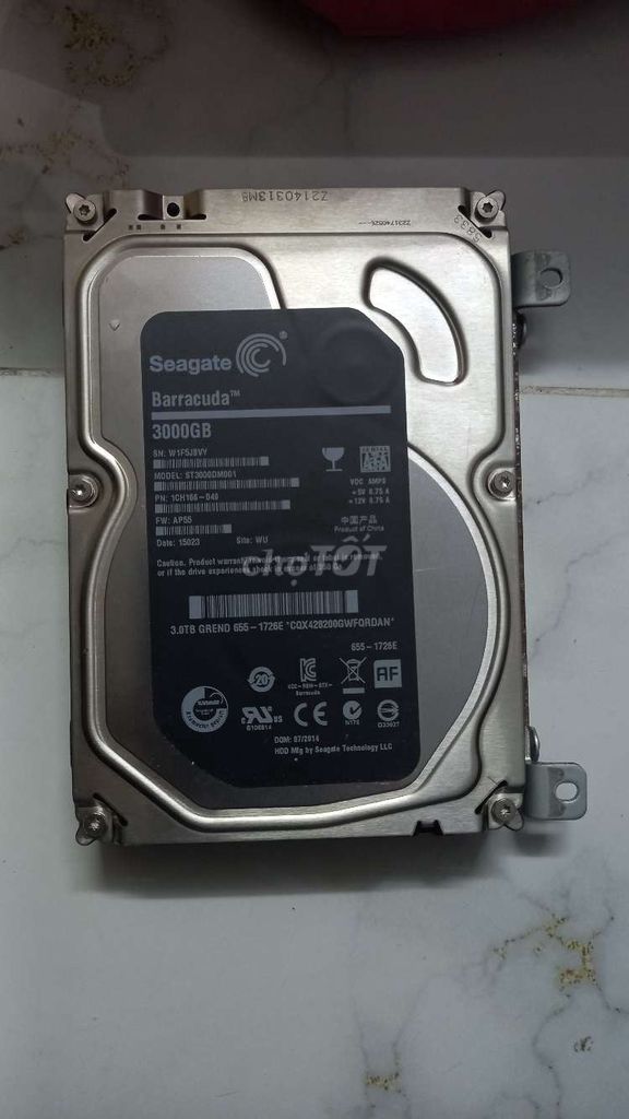 Ổ cứng HDD Seagate Barracuda 3000GB. Mua bán Linh kiện (RAM, Card...) tại Huyện Nhà Bè Tp Hồ Chí Minh được đăng bởi nguyên văn năm  hình 1
