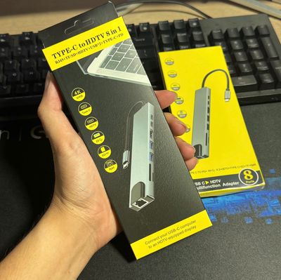 Hub Type-C: HDMI 4K - LAN JR45 - USB 3.0 8in1 4in1. Mua bán Phụ kiện (Màn hình, Chuột...) tại Quận Hoàng Mai Hà Nội được đăng bởi Phạm Văn Trường