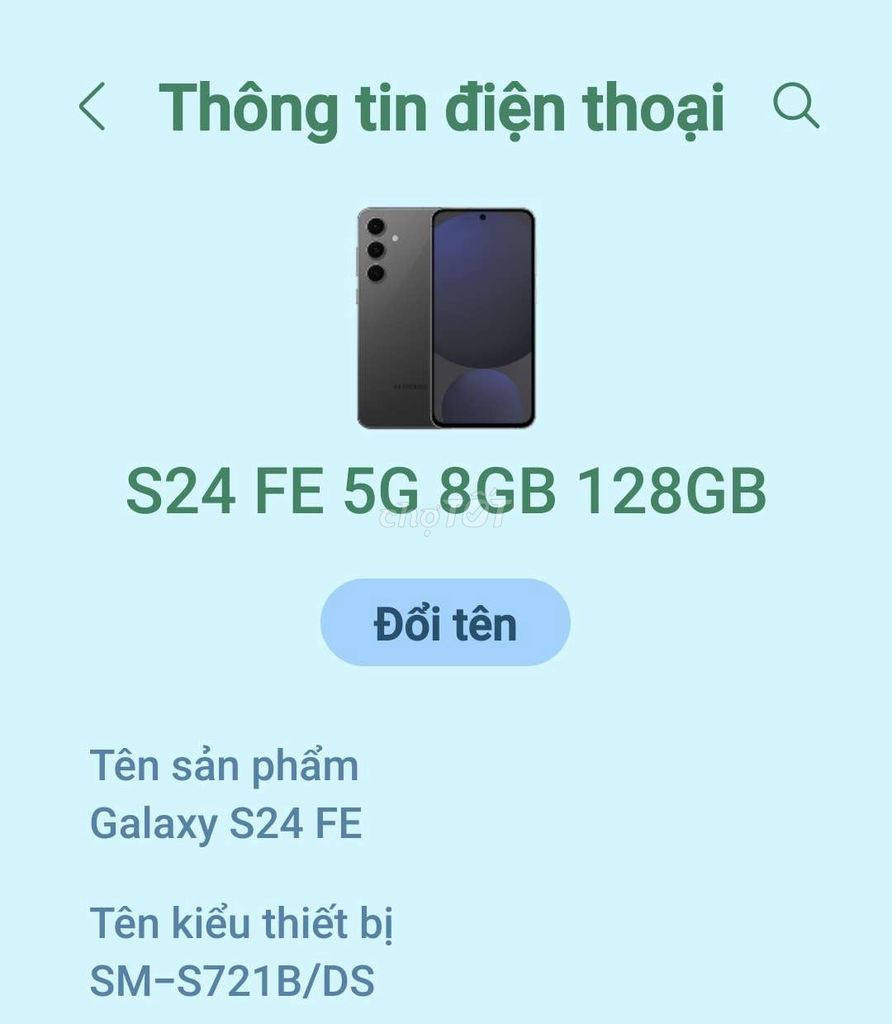 Samsung S24 FE 8GB/128GB Xám. Mua bán Điện thoại tại Thành phố Buôn Ma Thuột Đắk Lắk được đăng bởi Nhung hình 1