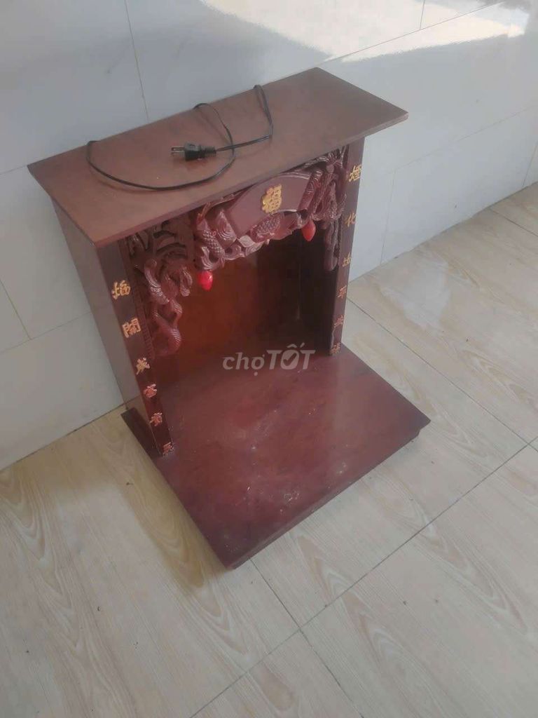 Tủ thờ Gỗ Nâu Mới. Mua bán Tủ, kệ gia đình tại Huyện Bình Chánh Tp Hồ Chí Minh được đăng bởi kiếp cầm ca  hình 1