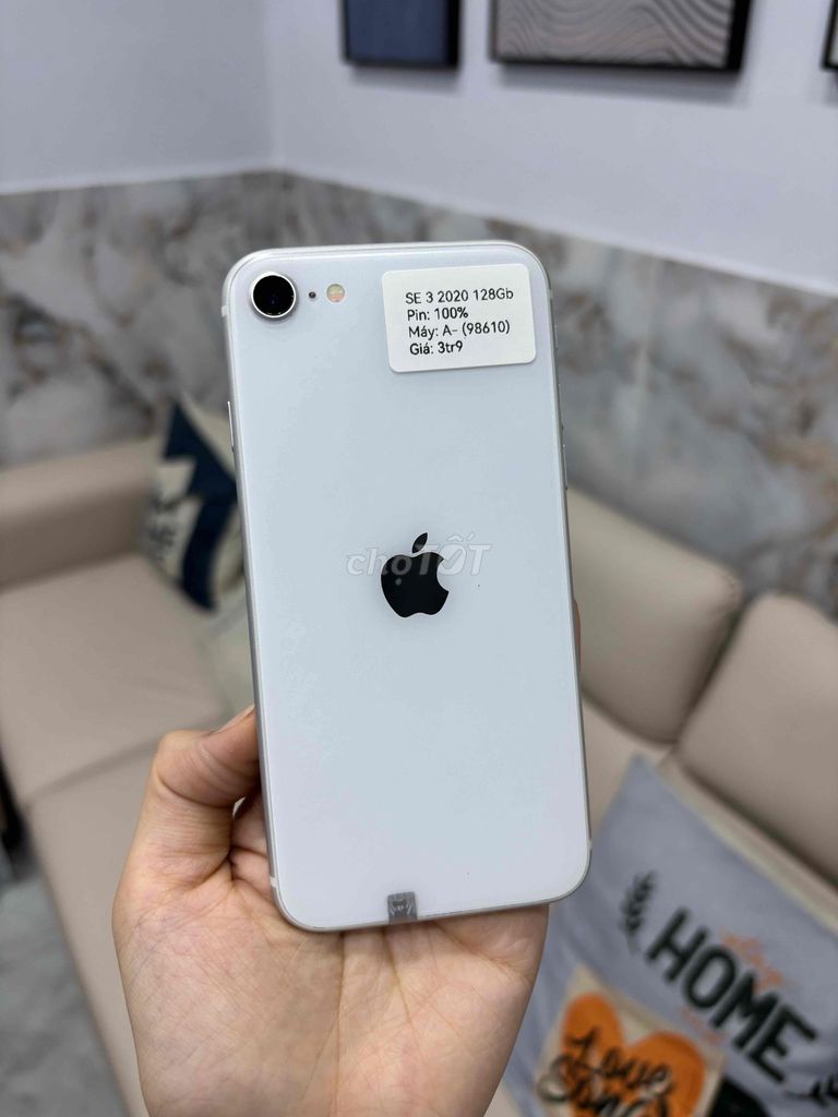 iPhone SE3 2022 128GB Trắng Quốc Tế Zin Đẹp 99 - 132041738