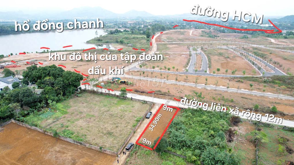 cần bán 314m2 đất hai mặt đường gần khu đô thị dầu khí