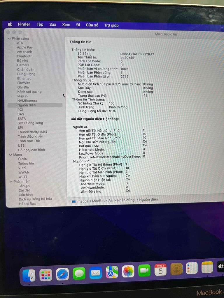 Apple MacBook Air M1 8GB/256GB. Mua bán Laptop tại Thành phố Thủ Đức Tp Hồ Chí Minh được đăng bởi đỗ huy hình 1