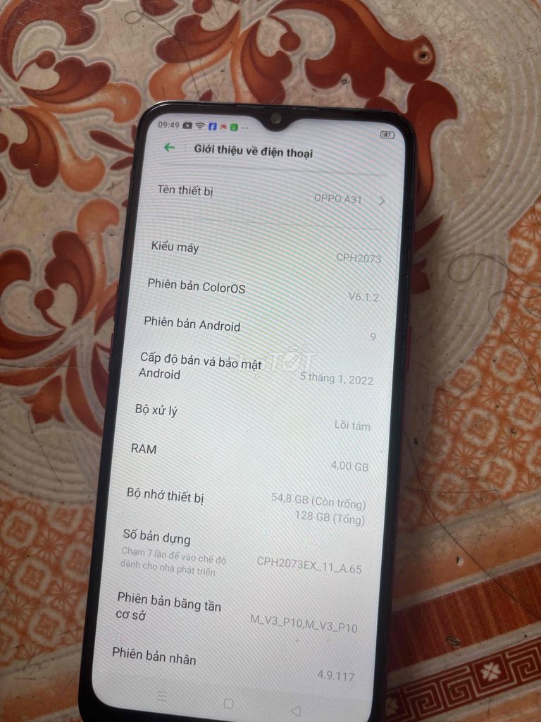 OPPO A31 128GB Đỏ. Mua bán Điện thoại tại Quận Bình Tân Tp Hồ Chí Minh được đăng bởi Đường Minh hình 1