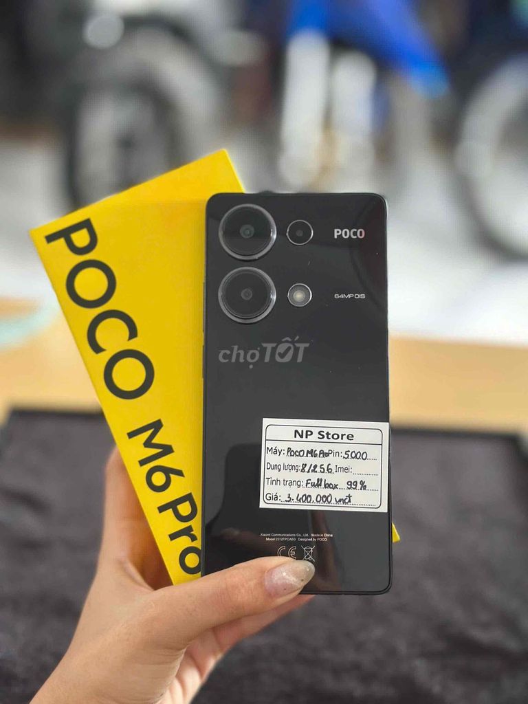 Poco M6 Pro 8/256GB Đen keng 99% Fullbox Còn BH. Mua bán Điện thoại tại Quận Ninh Kiều Cần Thơ được đăng bởi NP Store hình 1