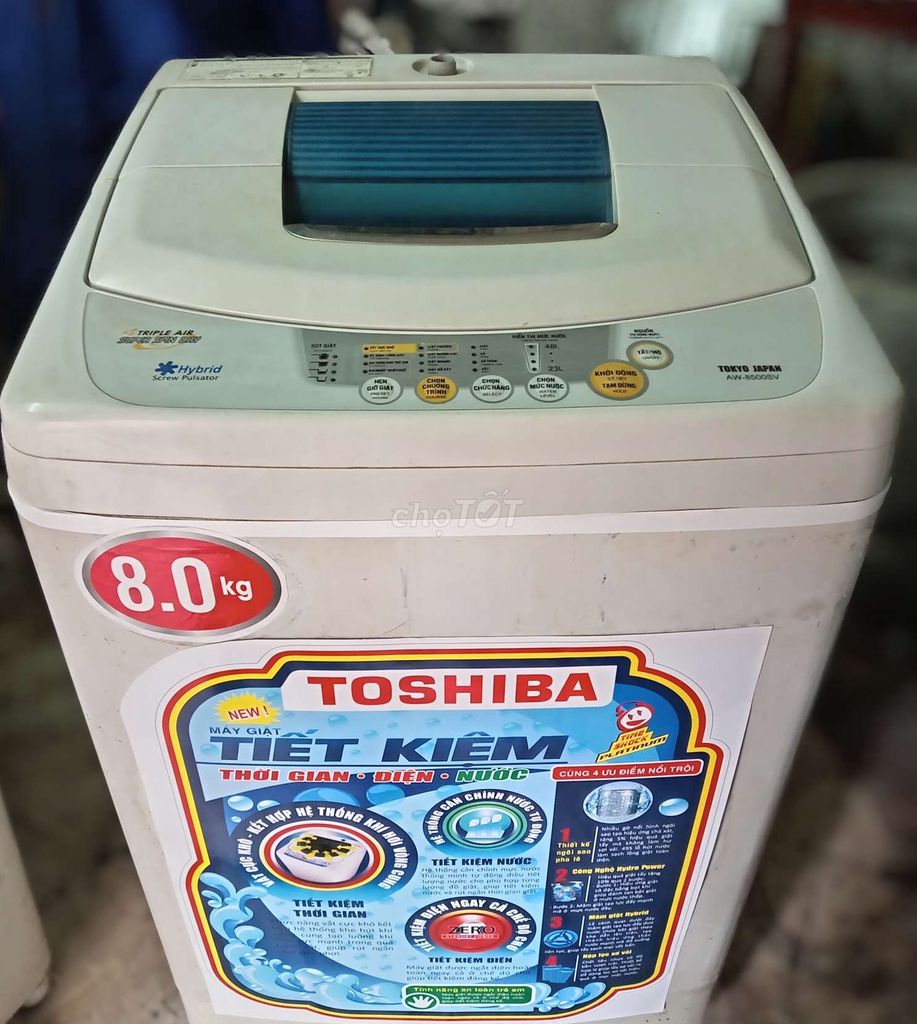 Máy giặt Toshiba 8kg có chế độ vắt cực khô